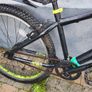 Used black and Green X Rated 3D Mesh Dirt jump Bike 26" wheel mountain bike with horn good condition Image 2