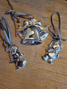 Newbridge Silverware Christmas Decorations x3 Bundle | Vintage Ornaments