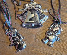 Newbridge Silverware Christmas Decorations x3 Bundle | Vintage Ornaments