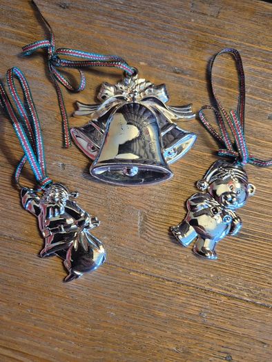 Newbridge Silverware Christmas Decorations x3 Bundle | Vintage Ornaments