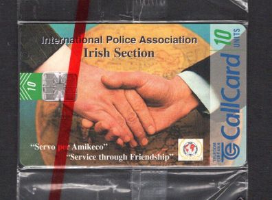 1998 Ireland 10 unit Car International Police Association (Schlumberger SC7) Card Mint in Packaging. Telecom Eireann Card Number 1208