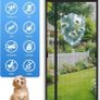 Door Fly Screens Magnetic Side Opening Black 166x205cm Smooth Walk Through Design Helps When Carrying Food Laundry or Garden Items for Summer Ventilation and Everyday Home Use Image 2