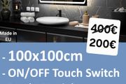 LED Bathroom Mirror 100cm Dual LED Touch