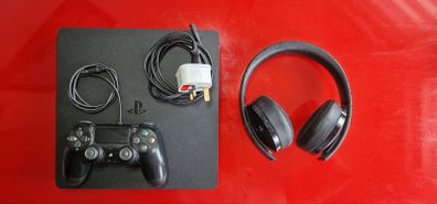 PS4 Slim 1TB (Pre-Loved) + 5D Headphones
