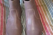 Dubarrys taupe ankle boots with gold decorative zip