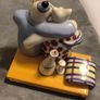 RARE Villeroy and Boch Benedikt Automobile Cat Picnic Porcelain Trinket Box Rosemarie Benedikt Design Image 2