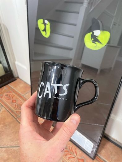 Vintage Cats The Musical 1990 Framed Poster, The Point Dublin Entrance Ticket and Mug