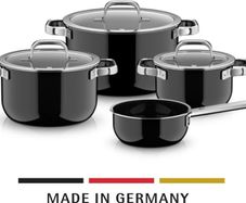 WMF 4 piece cookware set, FUSIONTEC MINERAL PRO, Black, 30Y guarantee, RRP 499