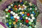 Large Collection Of Regular Size Playing Marbles many Vintage over 2kg