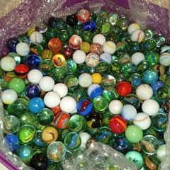 Large Collection Of Regular Size Playing Marbles many Vintage over 2kg