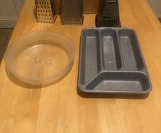 Kitchen bundle - graters, cutlery tray, microwave cover & sugar bowl