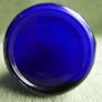 Vintage Perfume Vaporizer Glass Blue Ribbed Image 5