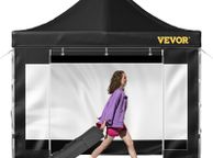 main image for ad 10 x 10 FT Pop Up Canopy Tent, Outdoor Patio Gazebo Tent with Removable Sidewalls and Wheeled Bag, UV Resistant Waterproof Instant Gazebo Shelter for Party, Garden, Backyard, White