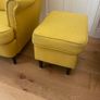 Ikea armchairs and footstool Image 2