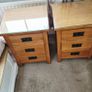 2  Solid Oak Bedside Lockers Image 5
