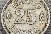 Iceland 1940 25 Aurar Coin