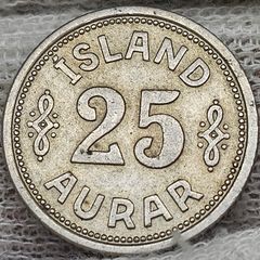 Iceland 1940 25 Aurar Coin