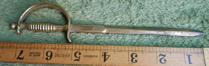 Vintage/Antique Brass Sword Paper Knife, Letter Opener