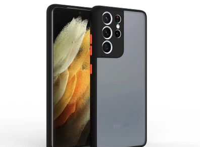 Smoke Shockproof Case For Samsung Galaxy S22 ULTRA Cover with Camera Protector