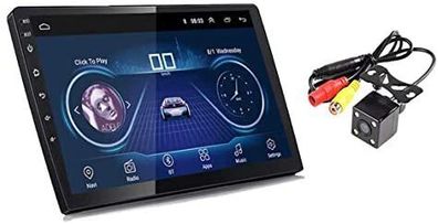 9'' Bluetooth Car Van FM Radio Stereo 2DIN Aux 2 Din Rear View Camera Remote MP5