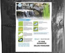 Uk 3m X 2.5m Pond Liner | 25 Year Guarantee | Hdpe | Uv Resistant | Garden Fish Ponds Multiple Sizes Available, Pm For Quote (free Postage)