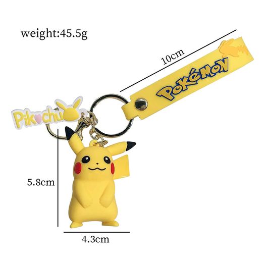 New Pokemon Keychain Pikachu Koda Duck Pendant Jewelry Figurines Doll Cartoon