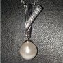 Vintage Hallmarked Silver Pearl & White Topaz Image 4