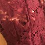 women dress  maroon size 8 lace Image 4