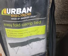 4 x Urban Escape easy fold sturdy camp beds.