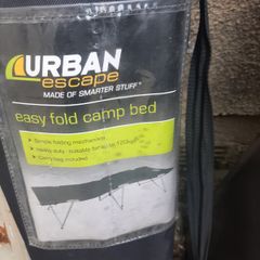 4 x Urban Escape easy fold sturdy camp beds.