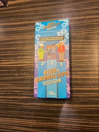 Kids vs adults trivia game
