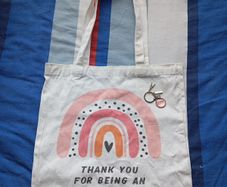 Tote bag and keyring