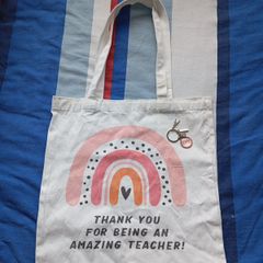 Tote bag and keyring