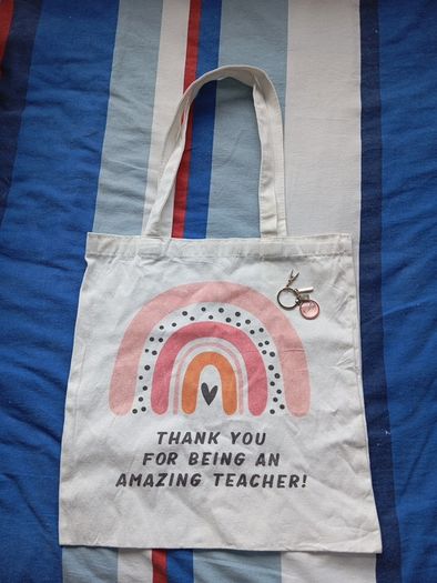 Tote bag and keyring