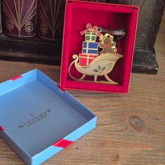 Newbridge Silver Christmas Decoration Sleigh with Presents