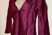 Cerise Pink Linen Mix Dressy Jacket from Precis Petite size 12