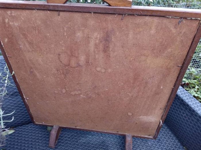 Beautiful Embroidery Big Fire Screen, Crack