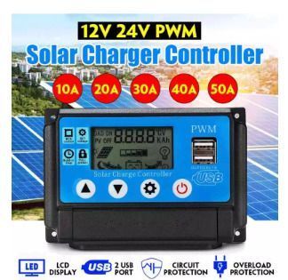 Solar Charge Controller 10A LCD Dual USB