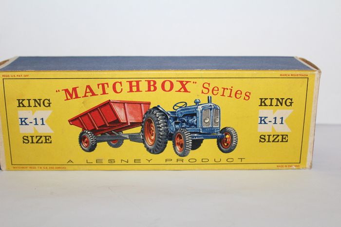 Rare Matchbox Lesney Fordson Tractor & Tipping Trailer Vintage Boxed