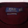 Polo Ralph Lauren Burgundy Wine Red Merino Wool Crewneck Jumper Size XL Image 3