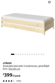 Ikea stackable bed