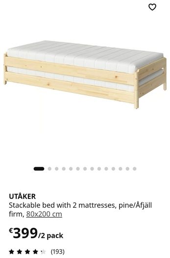 Ikea stackable bed