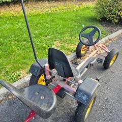 2 Seat Pedal go-kart with tipping trailer.