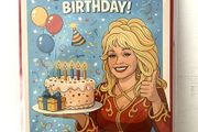 Dolly Parton Birthday Card