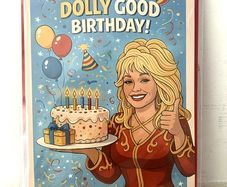 Dolly Parton Birthday Card