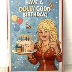 Dolly Parton Birthday Card