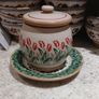 nicholas mosse red bloom round lidded jar Image 2
