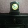 Antique polished slate mantel clock. Image 3
