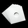 12" WHITE and BLACK Vinyl Replacement Card Sleeve Covers - SATIN Finish Disco bags With Diecut Hole - BEST QUALITY LP Jackets - PREMIUM 230GSM Thick Image 2