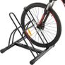 2 Bikes Stand for Storage, Bike Floor Parking Stand Bicycle Cycle Storage Locking Stand with Reversible Design, Bike Rack for Garage Sheds, Workplace (Black) Image 2